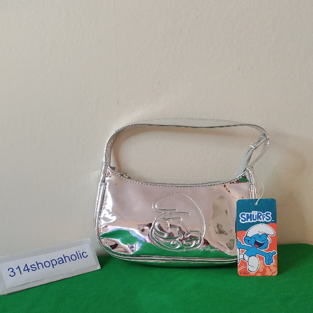 Silver Metallic Smurfs Purse